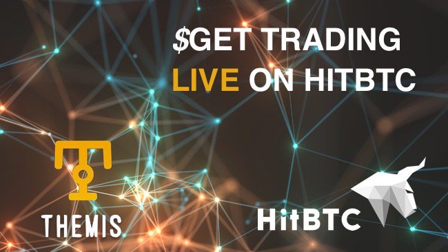 HitBTC Cryptocurrency Token Coin Blockchain Exchange New Listing Trading Pairs Bitcoin BTC Ethereum ETH Themis GET