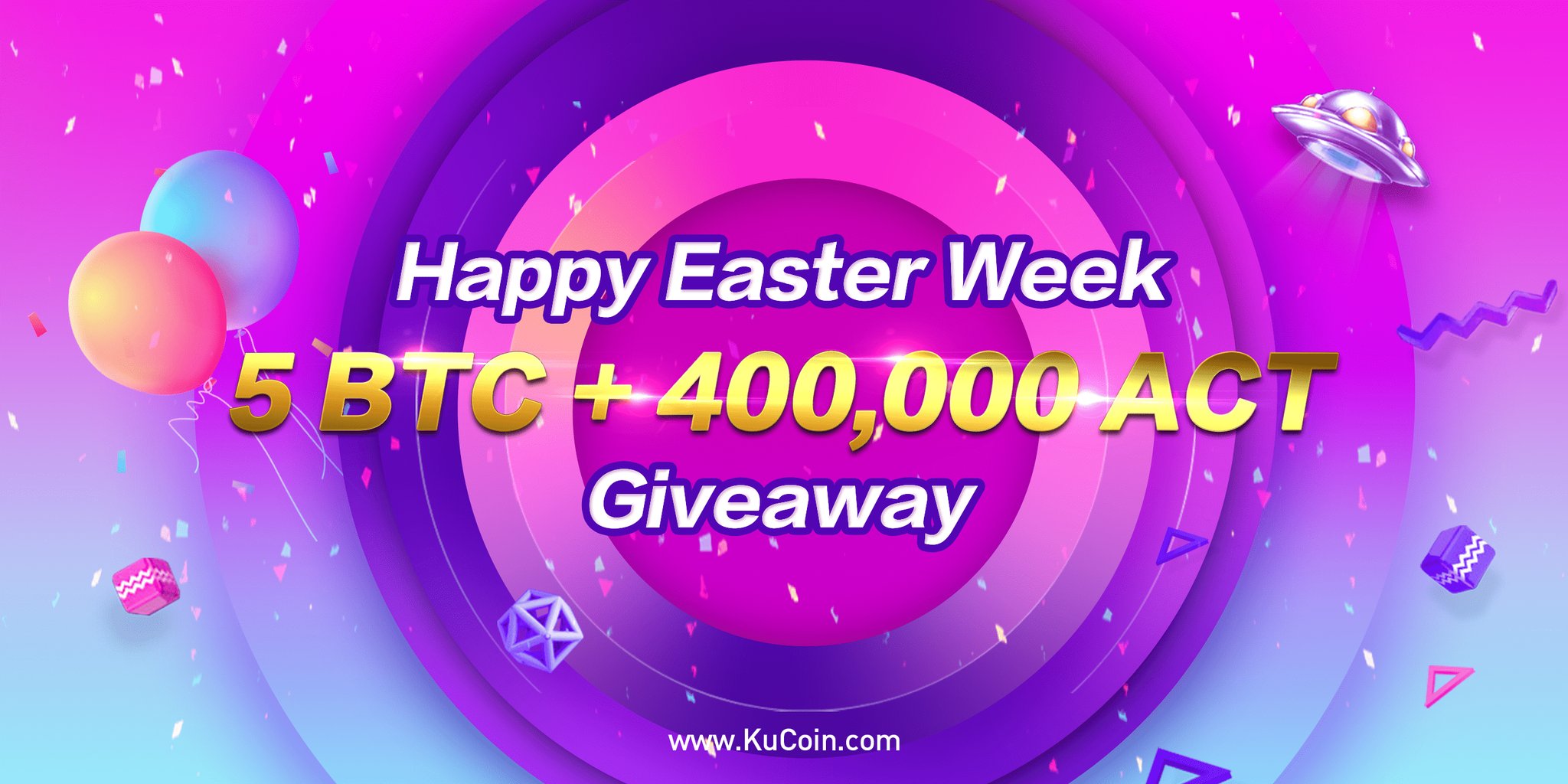 KuCoin Cryptocurrency Coin Token Listing Altcoin Bitcoin BTC Exchange Trading Competition Contest Twitter Tweet Retweet Volume KCS Shares AChain ACT Buy Sell