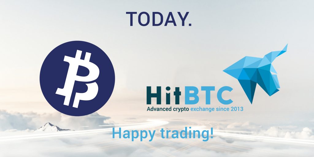 HitBTC Cryptocurrency Token Coin Blockchain Exchange New Listing Trading Pairs BTC Bitcoin Private BTCP