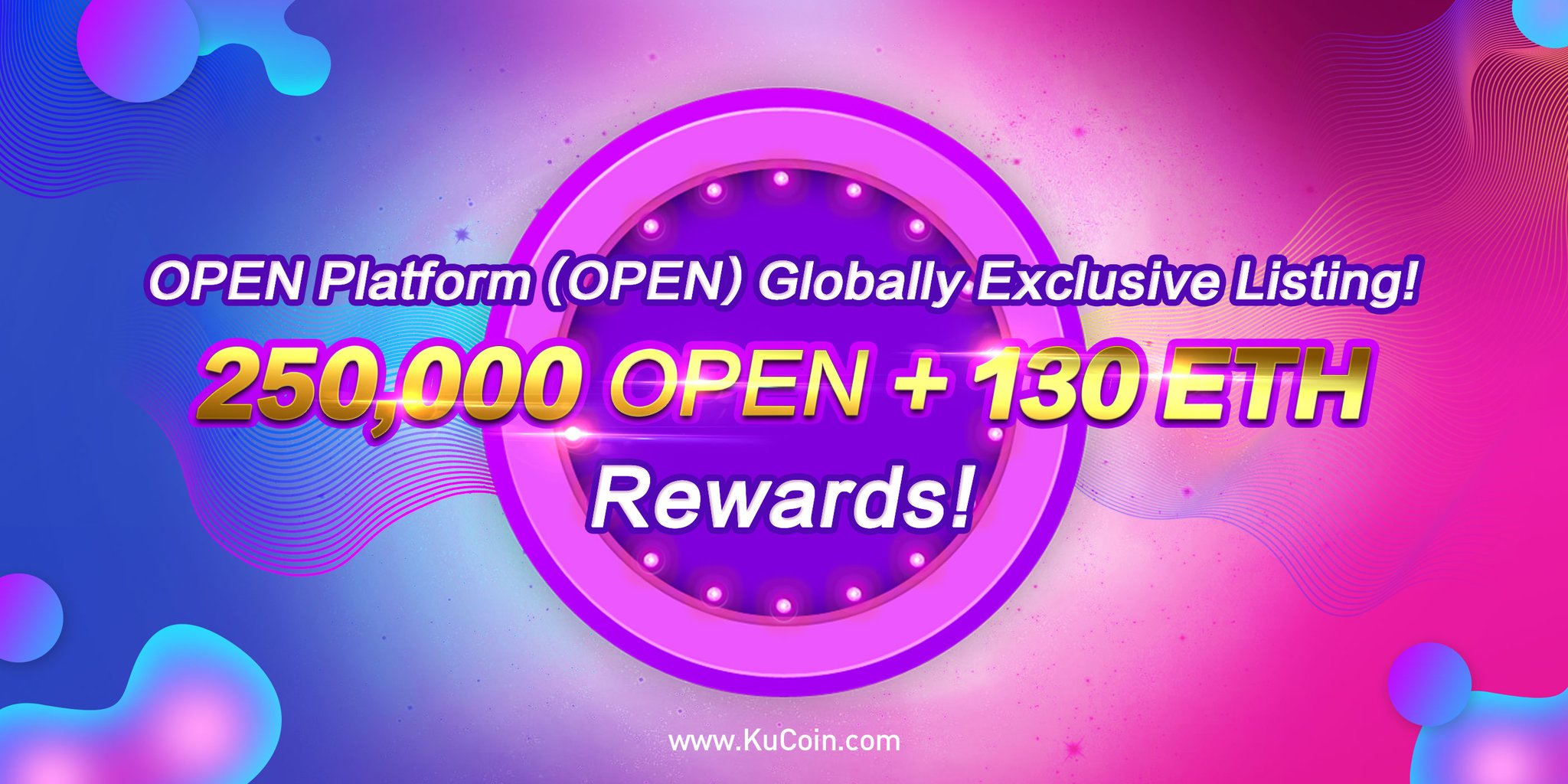 KuCoin Cryptocurrency Exchange Trading Prize Competition Contest Twitter Retweet Ranking Trading Volume Follow Apply BTC Bitcoin ETH Ethereum OPEN Platform