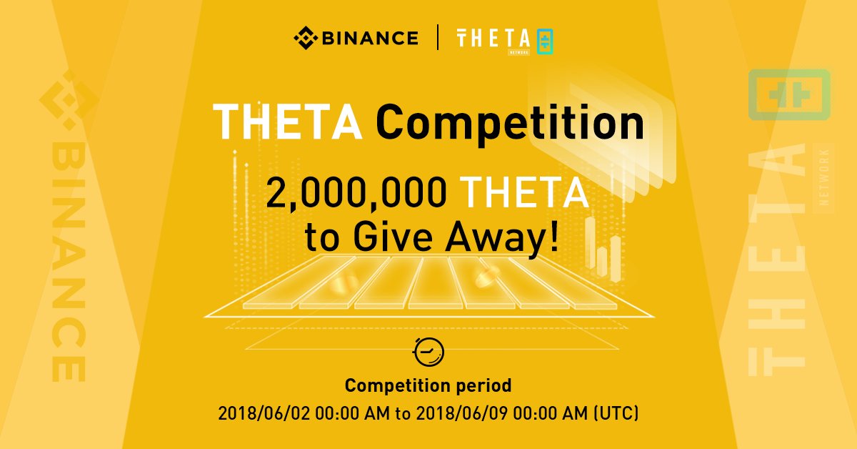 Binance Competition Cryptocurrency Trading Exchange THETA BTC ETH BNB Coin Token Bitcoin Ethereum Contest Prize Promotion Bonus Campaign