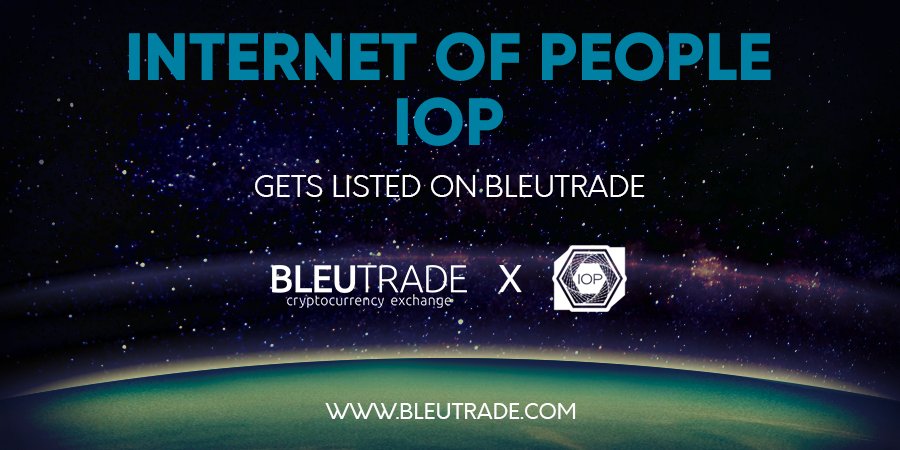 Bleutrade Cryptocurrency Exchange Trading Coin Alucoin Token Bitcoin BTC Ethereum ETH Internet Of People IOT