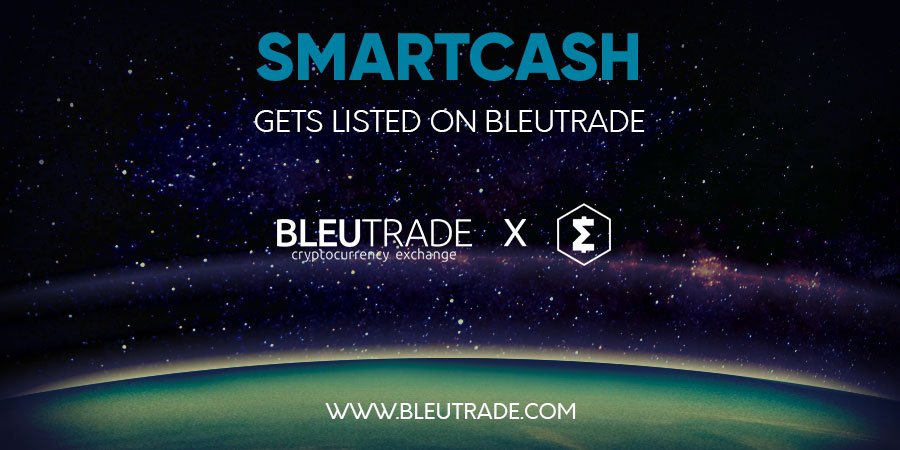 Bleutrade Cryptocurrency Token Trading Coin Altcoin Listing BTC Bitcoin ETH Ethereum Dogecoin DOGE USDT USD Tether SMART SmartCash