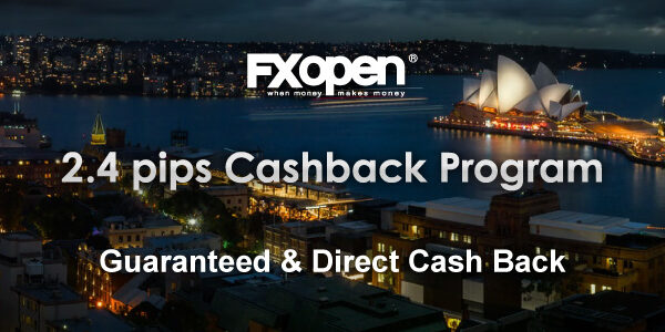 FXOpen 2.4 pips Cashback Program