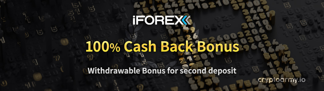 iForex 100% Cash Back Only 90 days, 100% Cash Back Bonus that is available for withdrawal!