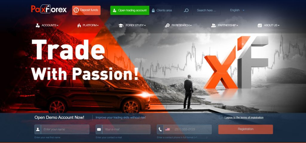 paxforex online fx cfd broker official website