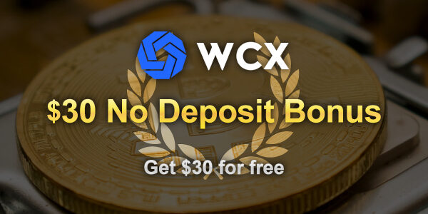 wcx30-usd-bitcoin-no-deposit-bonus-welcome-promotion-banner