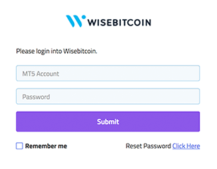 wisebitcoin client portal login