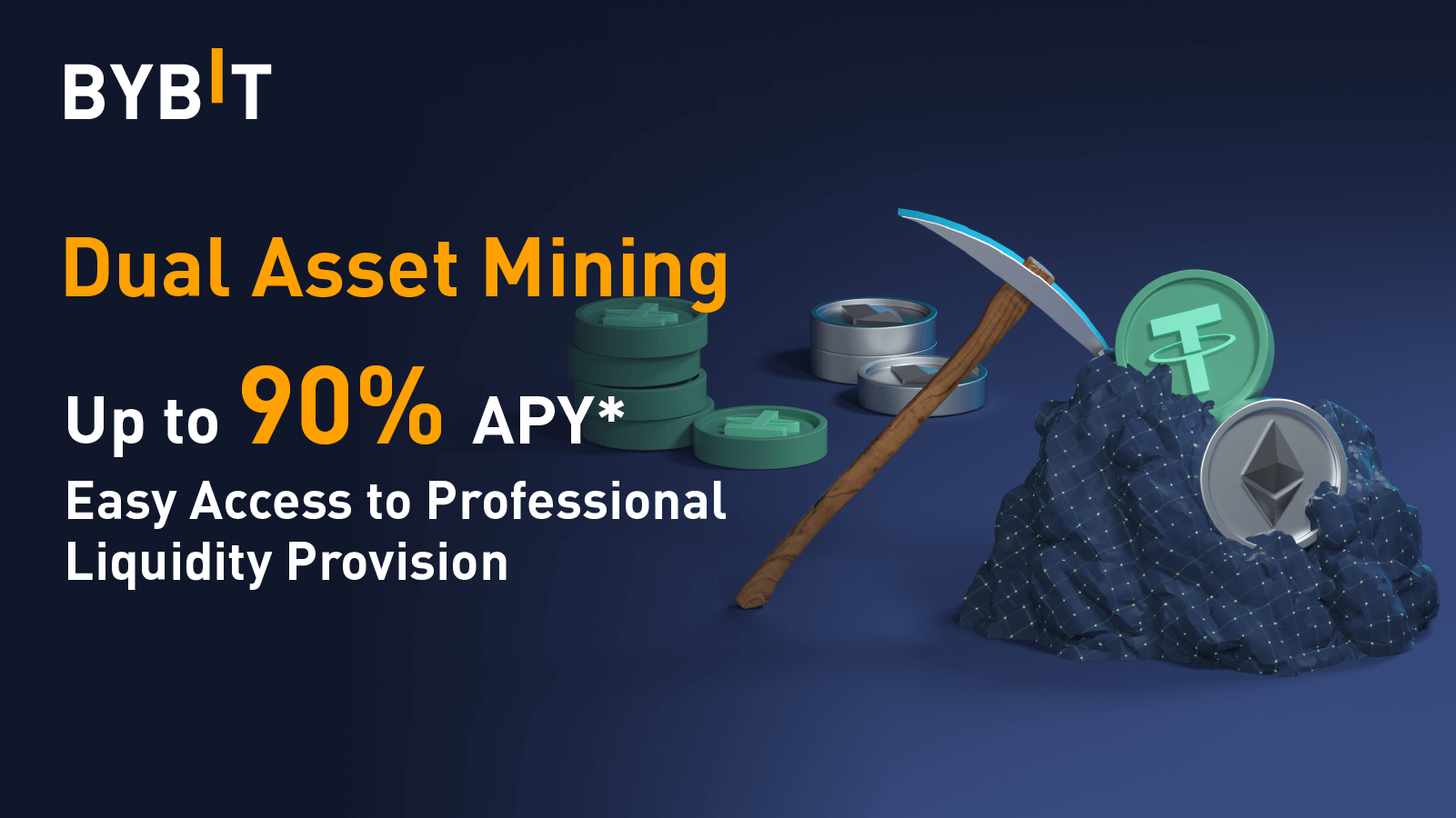 Dual Asset Mining With Up to 90% APY