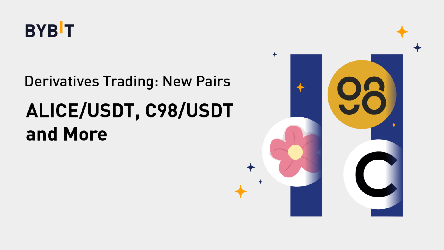 bybit New Pairs for Derivatives Trading ALICE USDT, C98 USDT and More