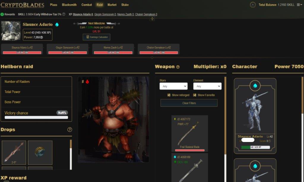 2. CryptoBlades (Massively Multiplayer Online Role Playing Game)