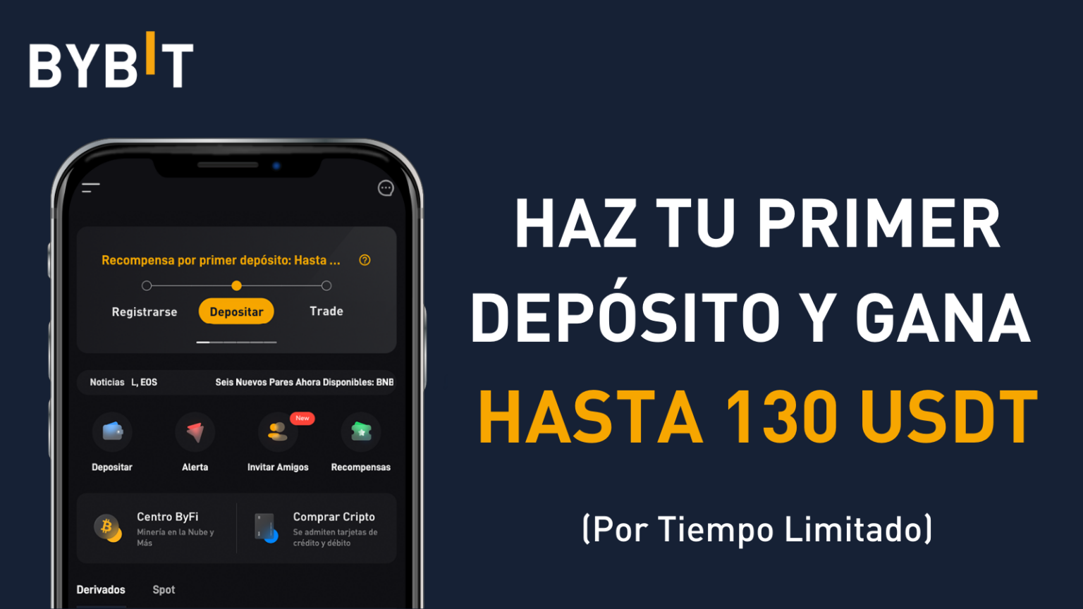 bybit ¡Hasta $130 en Bonos de Bienvenida!