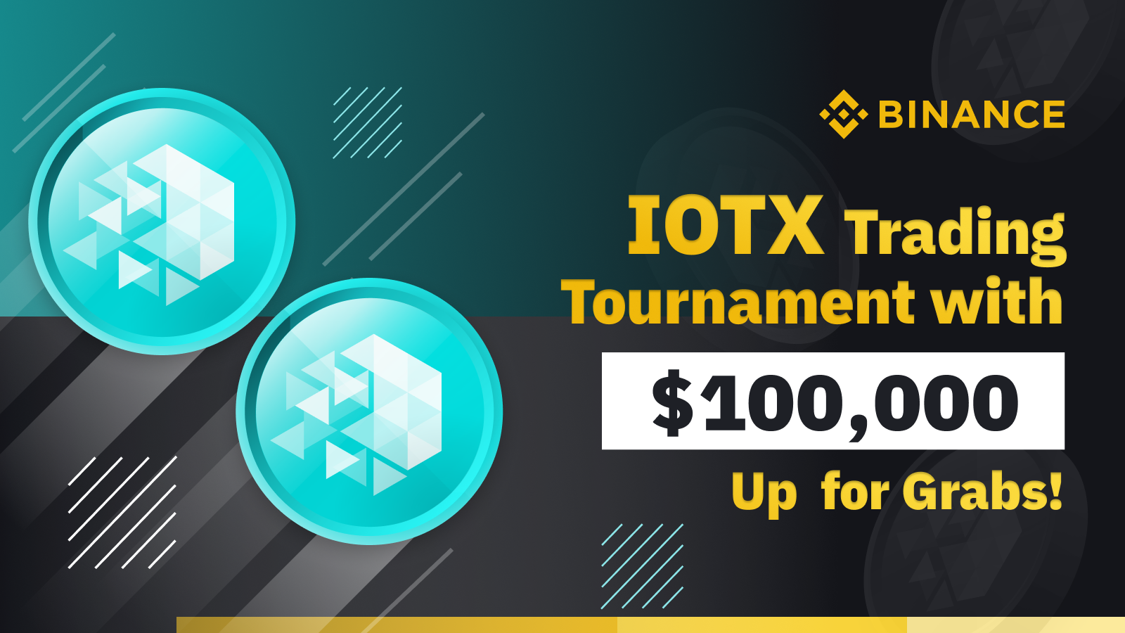 binance IOTX trading tournament - $100,000 up for grabs!