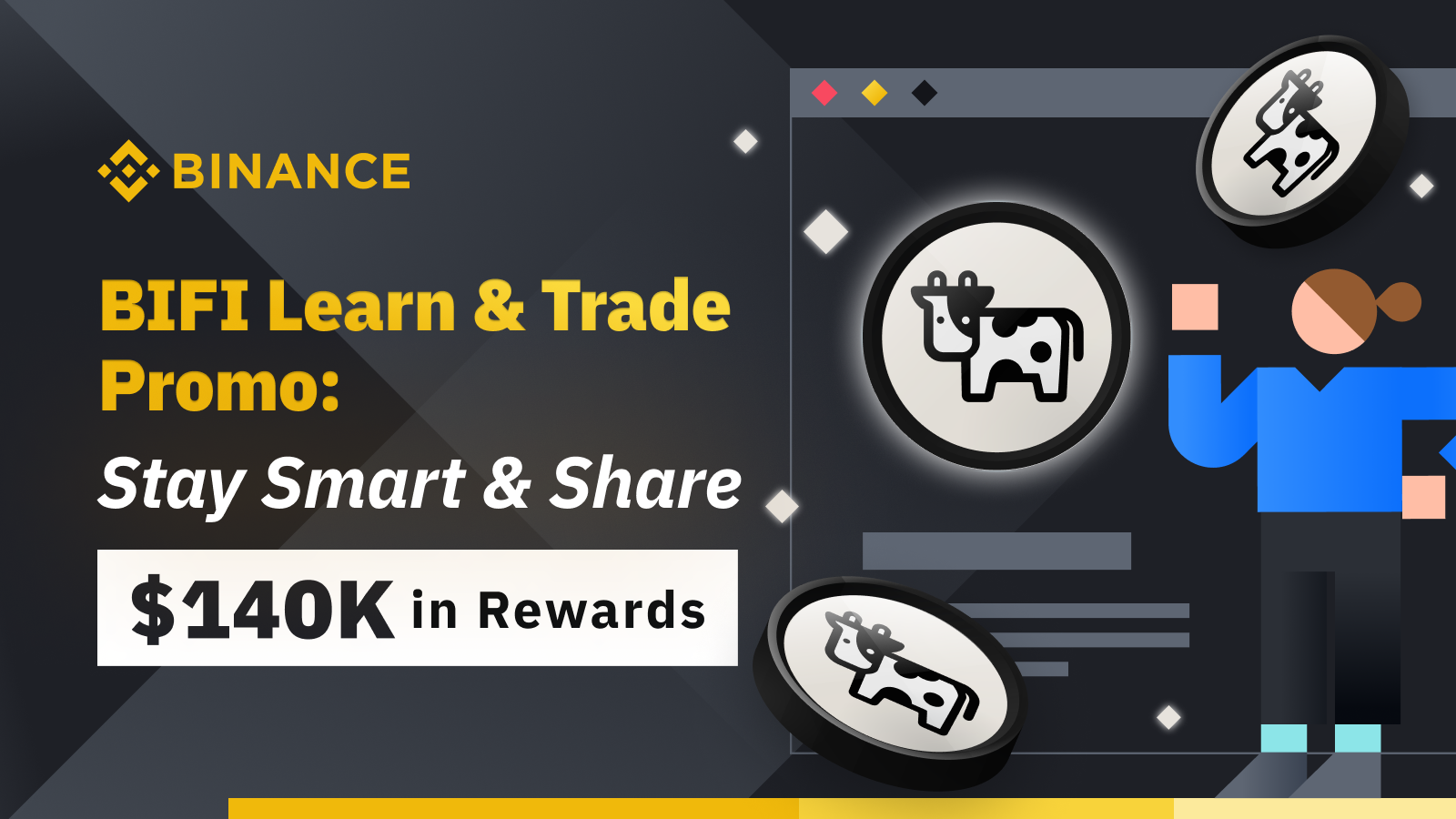 BIFI Learn & Trade promo stay smart and share $140k in rewards!