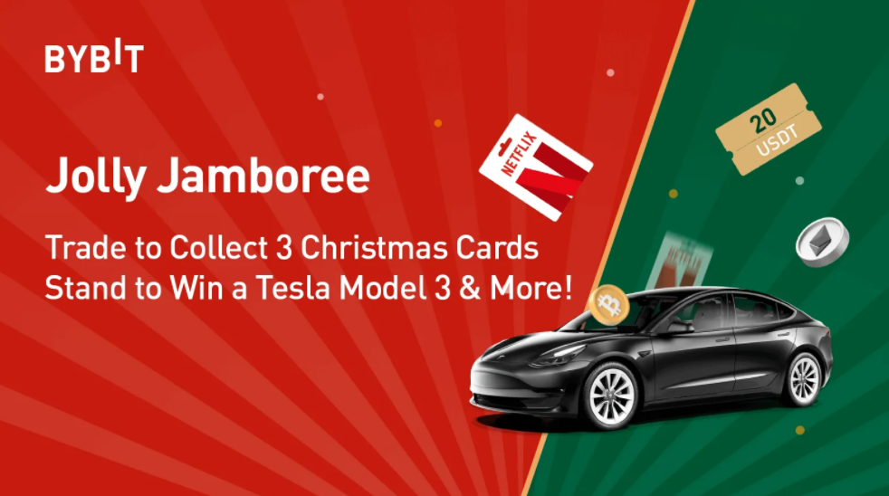 Jolly Jamboree — Collect Christmas Cards & Stand to Win A Tesla Model 3