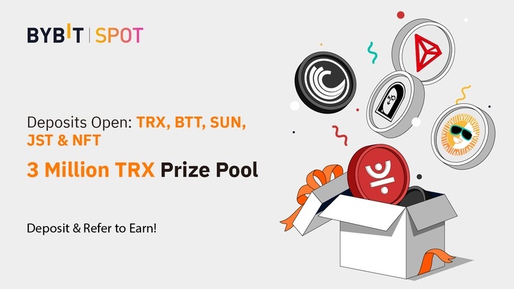 3 Million TRX Prize Pool Deposit Any TRON Ecosystem Tokens — TRX, BTT, SUN, JST & NFT