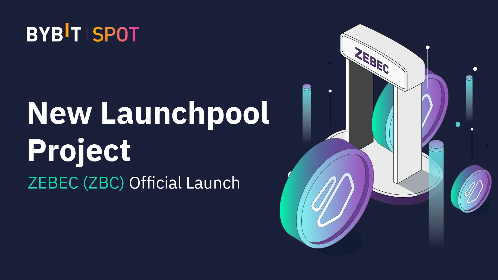 Bybit Launchpool is excited to introduce $ZBC, the governance token of DeFi project ZEBEC.