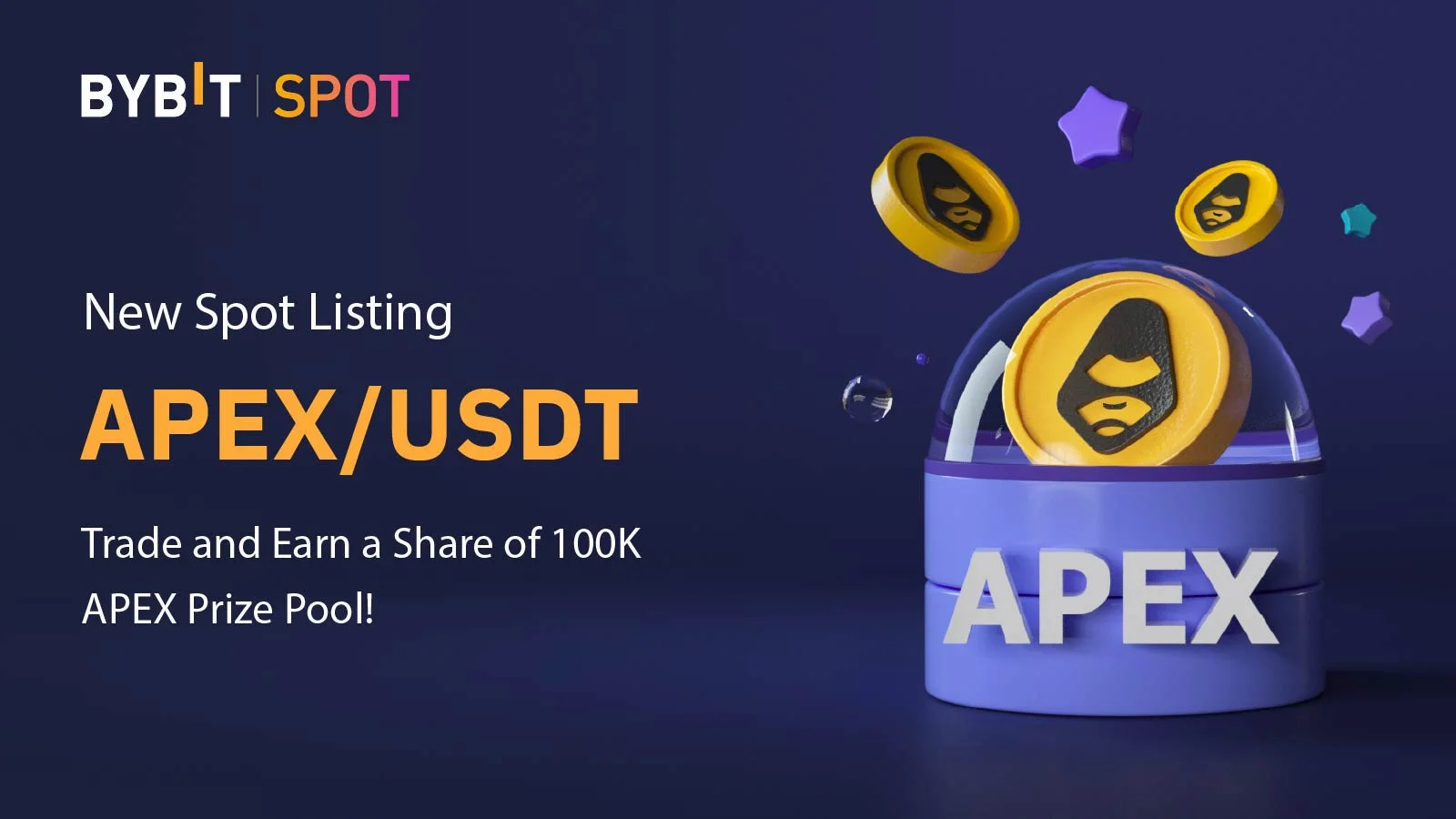 bybit APEX USDT Now Live 100,000 APEX Up for Grbs!