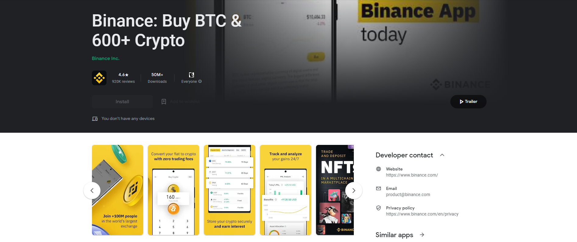 binance mobile app