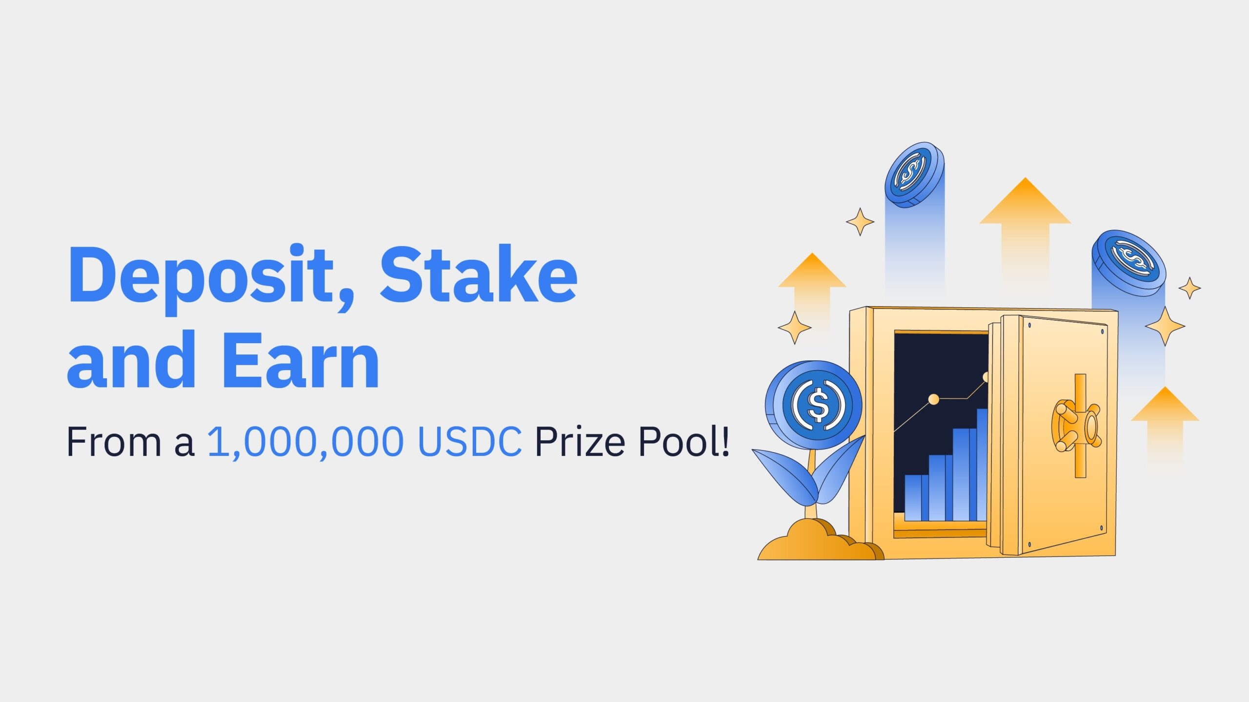 Deposit, Stake and Earn on Bybit to share the 1,000,000 USDC Prize Pool