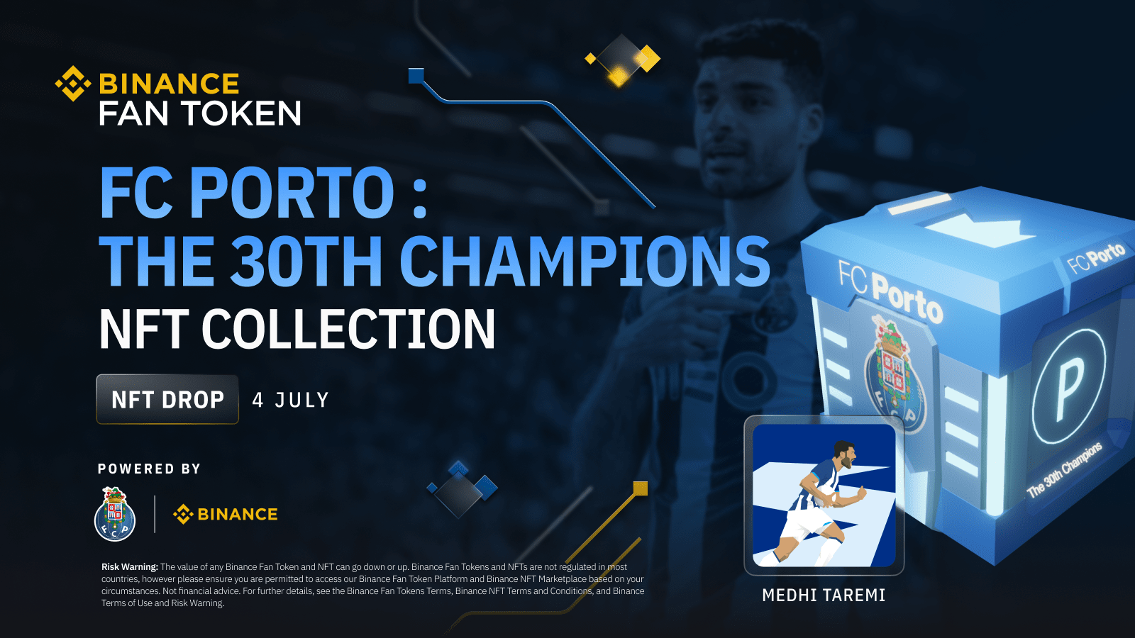 Binance NFT Launches FC Porto The 30th Champions NFT Mystery Box Collection and NFT PowerStation with 2,000 PORTO Fan Tokens to Be Shared!