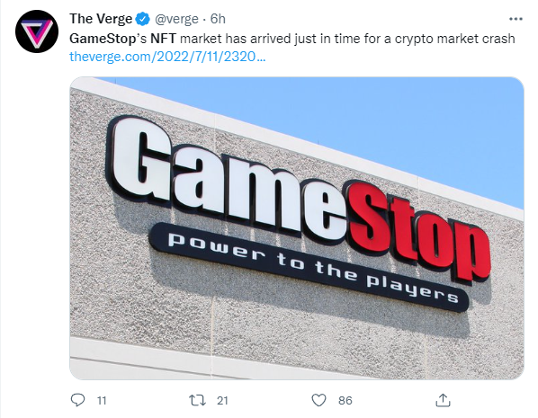 GameStop launches NFT platform