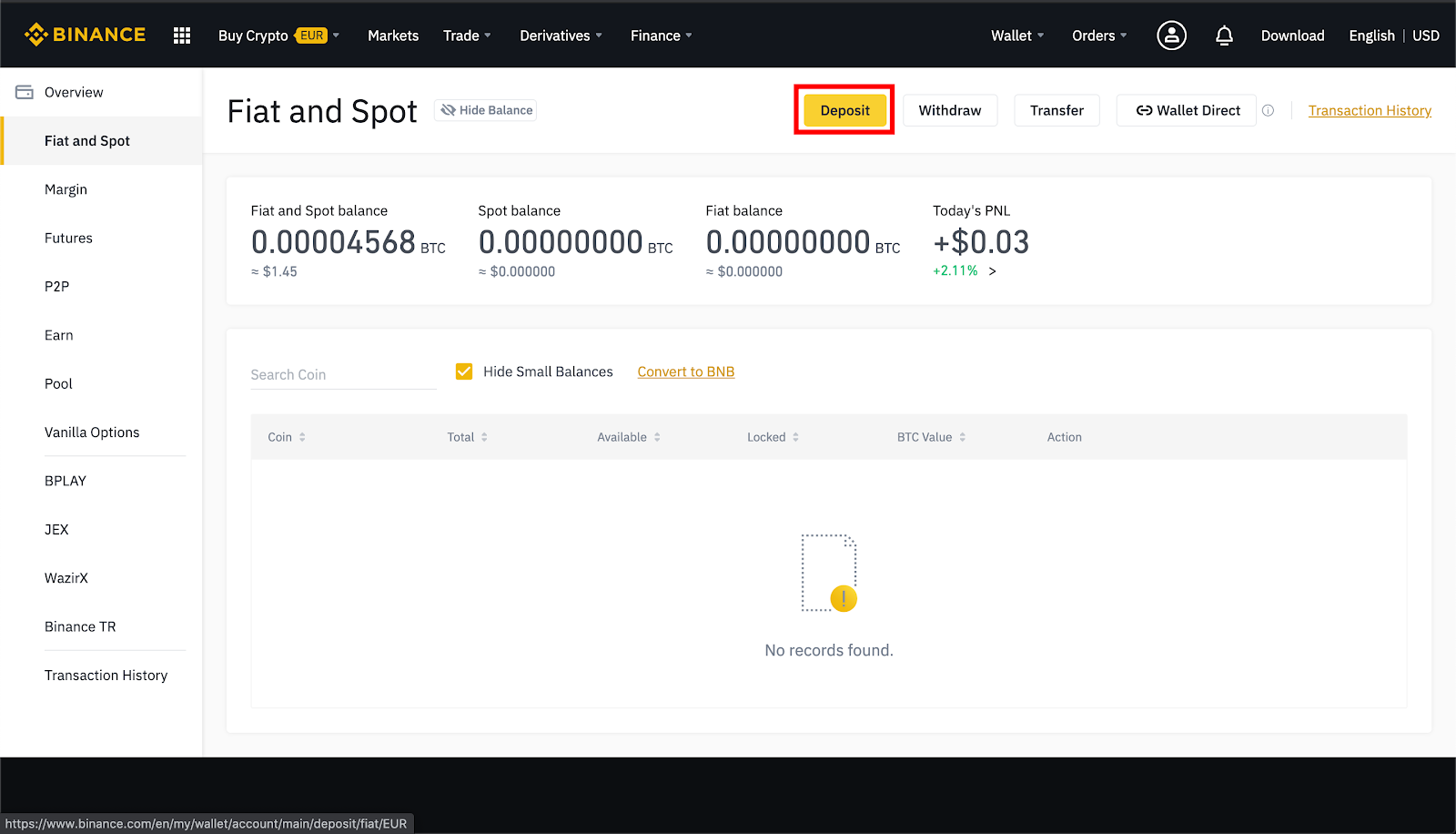 How to Buy Crypto with Fiat on Binance