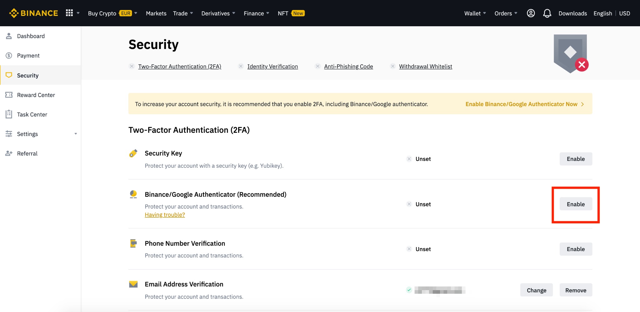 Set up Google Authentication