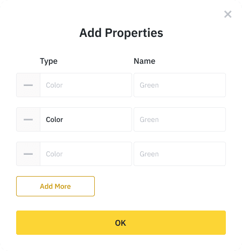 add properties binance