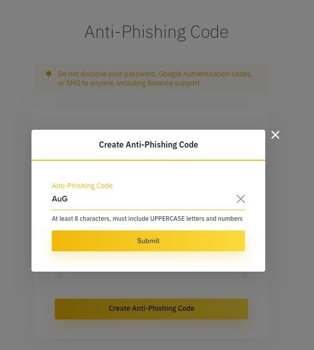 create anti phishing code