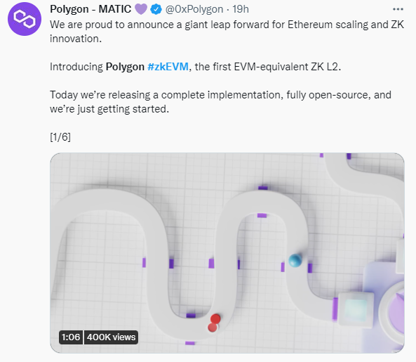 Polygon launches zkEVM