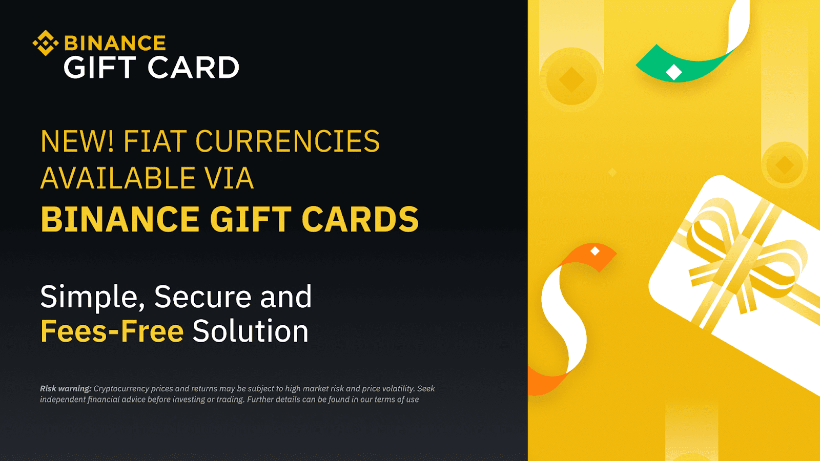 send fiat via Binance Gift Cards