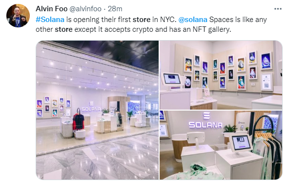 solana is opening a store in NYC