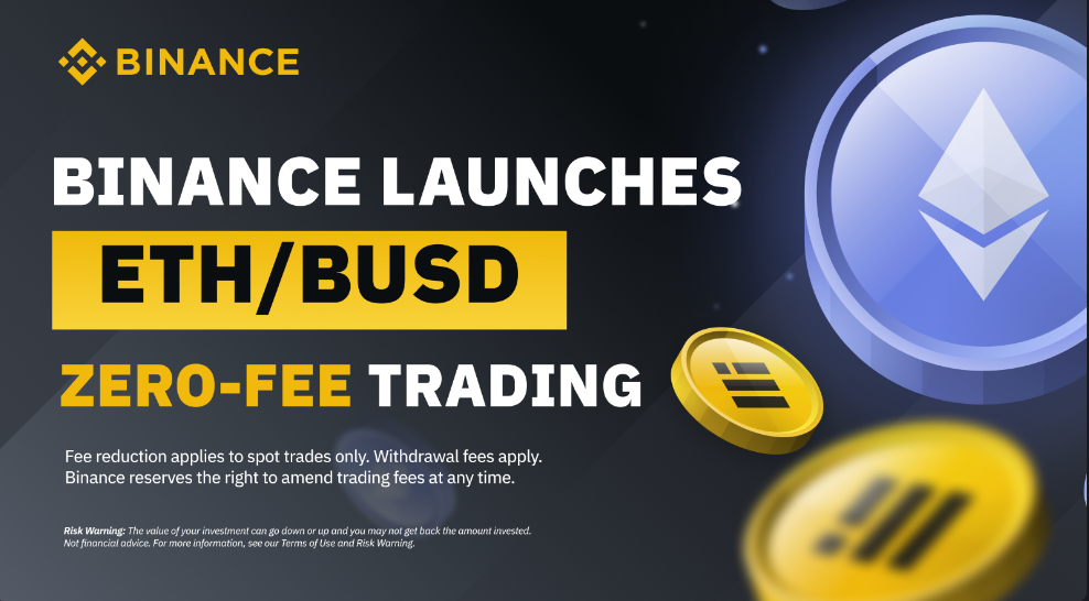 Binance launches ETH zero-fee trading