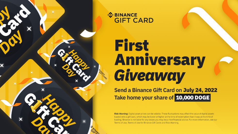 binance gift card anniversary