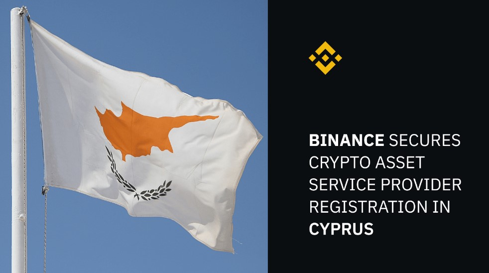 Binance in Cyprus - Registration as a Crypto Asset Services Provider (CASP) by CySEC