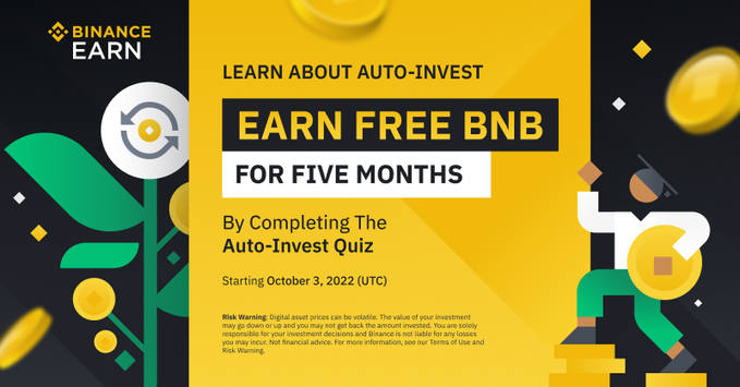 Complete Binance Quiz and Receive an Auto-Invest BNB Monthly Plan