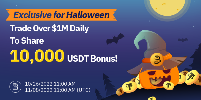 Exclusive for Halloween Trade over $1M Daily to Share 10,000 USDT!