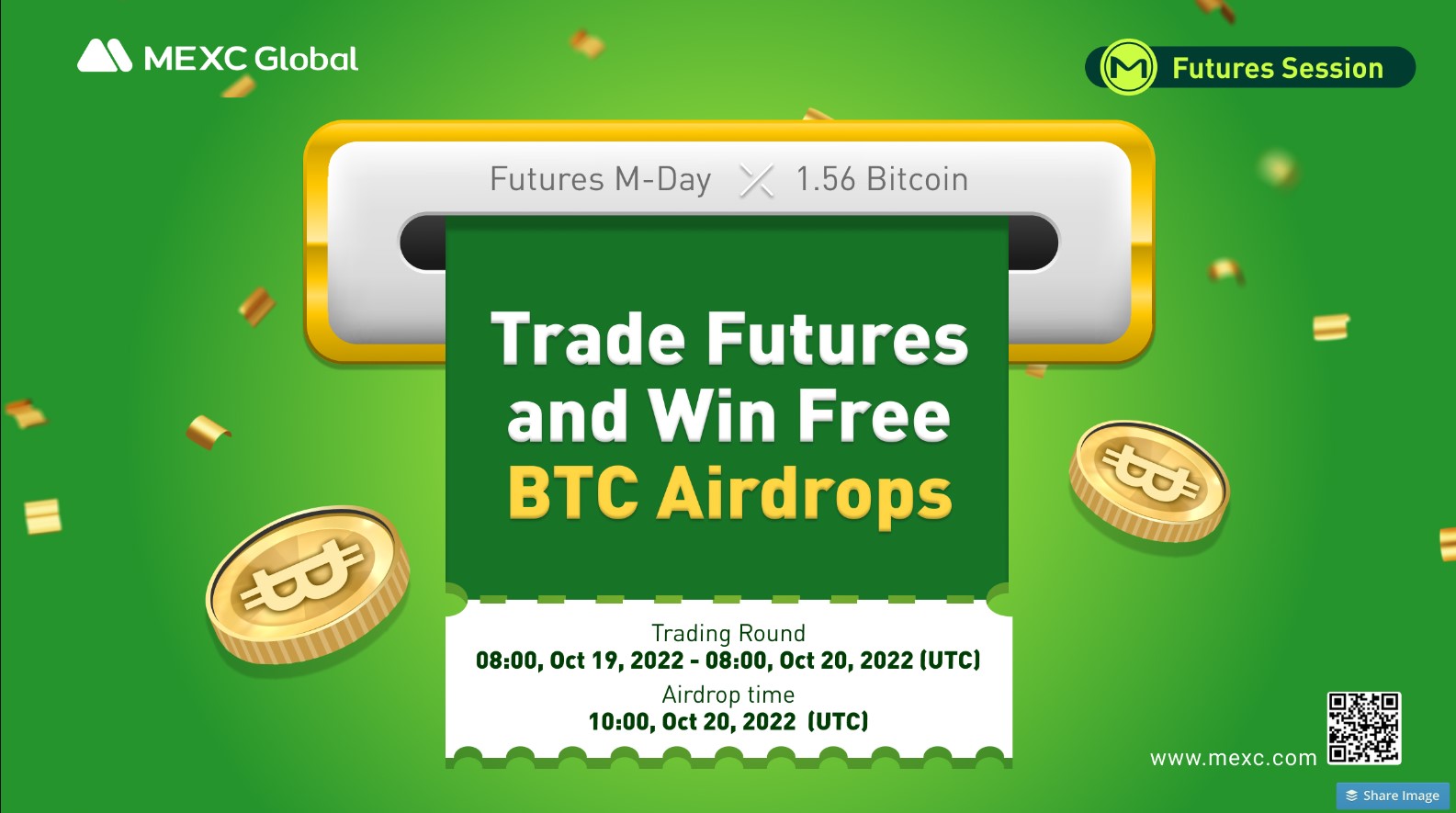 MEXC New Futures M-Day to Launch BTC Trading Round at 8 00,Oct 19 (UTC)