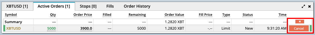 bitmex Exempt Order Cancellation