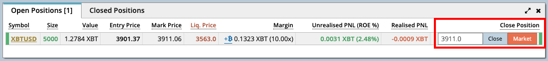 bitmex Exempt Position Close