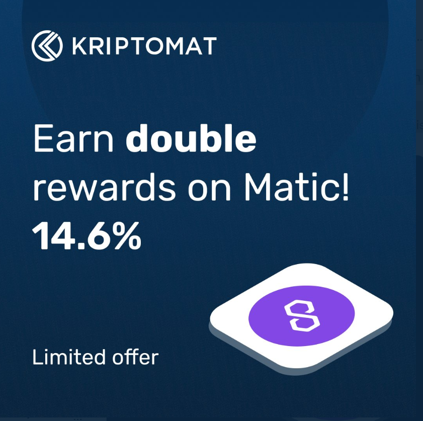 kriptomat matic staking promotion