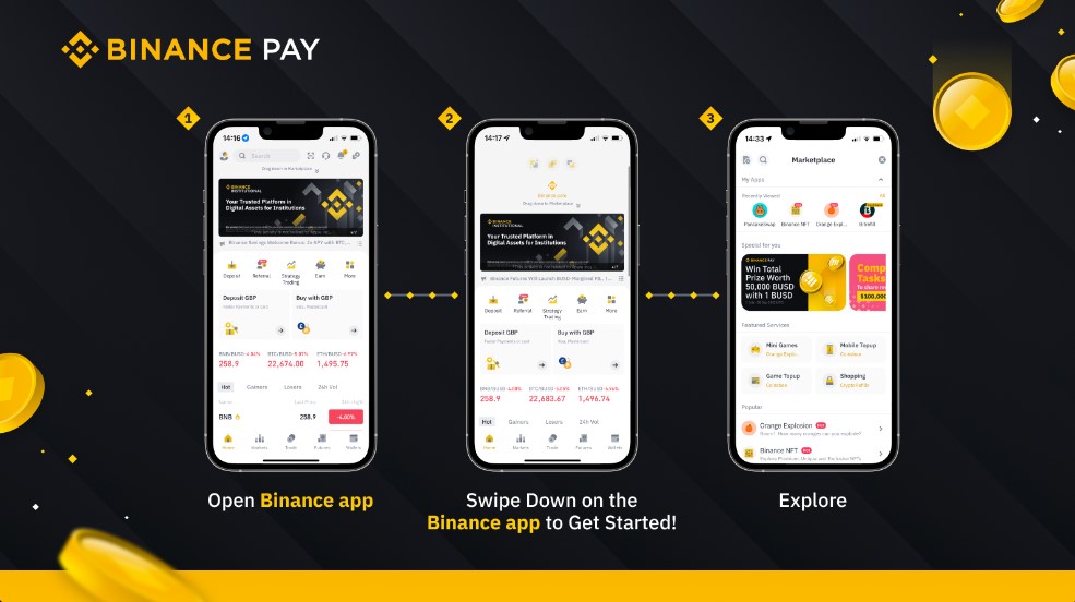 2. Navigate to the [Mini Programs] section of Binance Market and click [Crypto Air Tickets] .