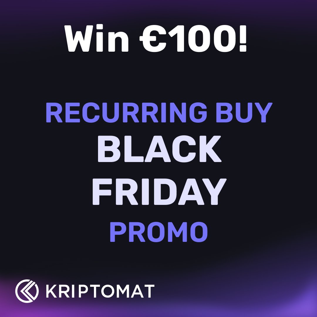 For every recurring buy you set up between today and Monday - you will get the chance to win €100 of Bitcoin!