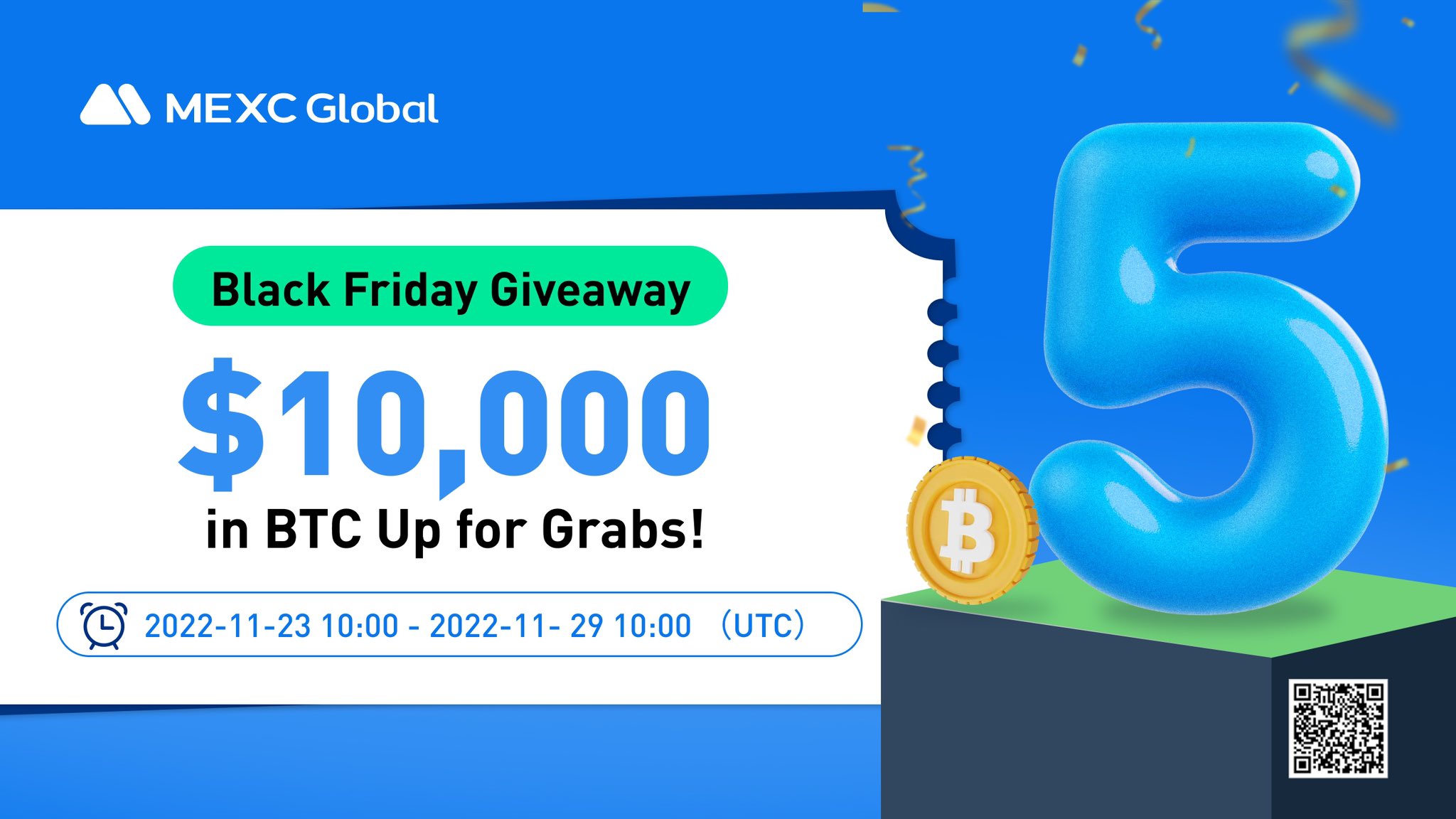 MEXC Black Friday - $10,000 in BTC reward for both new and existing users!