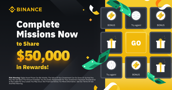 Win $50,000 in Rewards! - Complete challenges on Binance