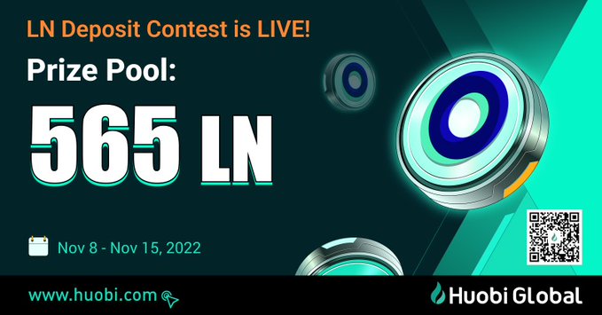 Win 565 LN (LINK) reward - Deposit LN to Huobi to share the prize