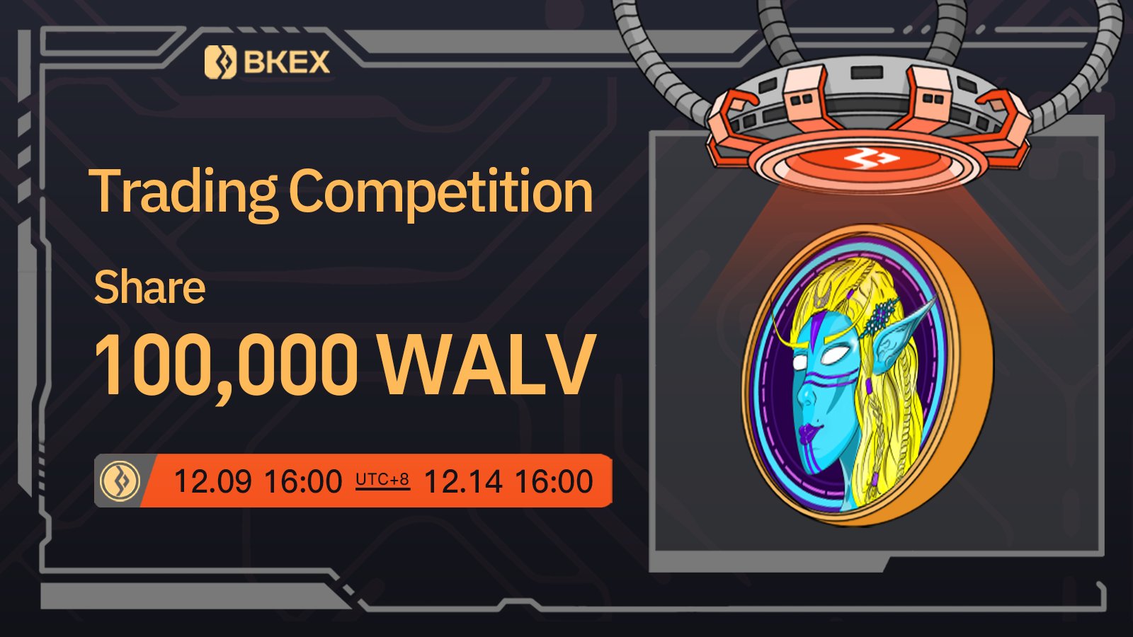 100,000 WALV Reward - Join BKEX's Trading Competition