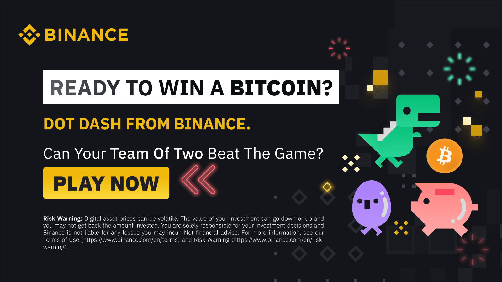 Play the DOT DASH Game Share the Grand Prize of One BTC With a Lite Referral & 8,000 BUSD in Gift Card Rewards!