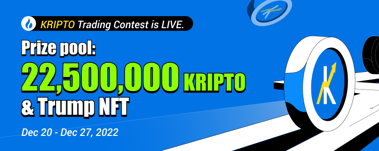 Huobi will be launching the KRIPTO Trading Contest. Trade KRIPTO in our event to win awesome rewards!

